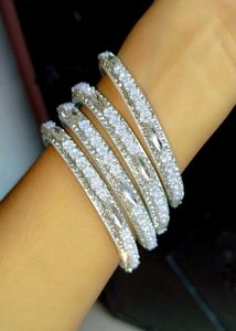 Sparkling Crystal Bangles Set