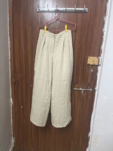 zara loose fitting darted trousers
