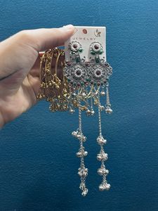 kashmiri bangles &amp; earrings