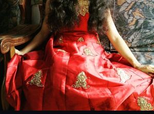 Maroon Colour Party Wear Gown