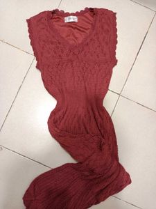 knitted lace dress