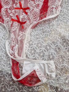 Lace Heart Detail Teddy Lingerie