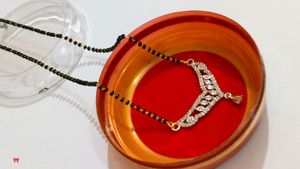 New Black Stones-Studded Mangalsutra