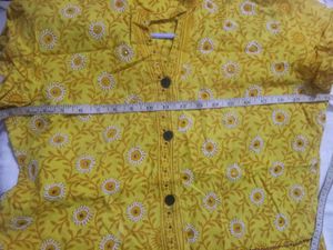 Cotton Yellow Top