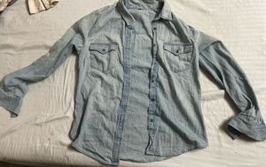 Denim Button-Down Shirt