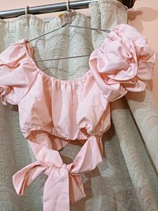 Baby Pink Crop Top