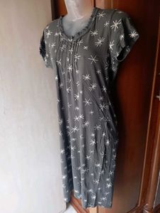 Cozy Star Print Nightgown
