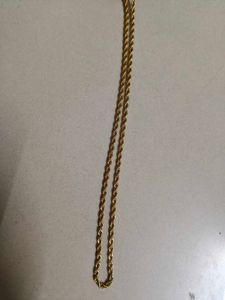 Gold Rope Chain Necklace