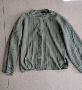 Sage Green Knit Cardigan