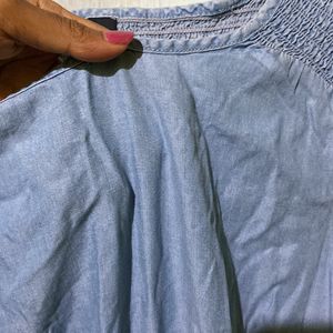 mid hight and side low dress