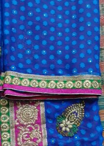 Elegant Embroidered Saree