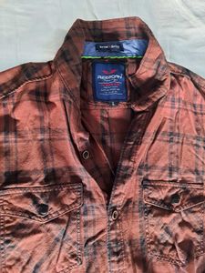 Brown Flannel Unisex Overshirt