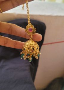 Elegant Gold Plated Temple jewellery set