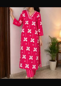 Pink Floral Kurta Set new with tag bust 36inc