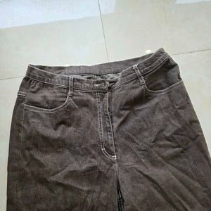 Vintage Brown Corduroy Wide Leg Pants