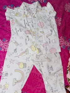 Pure cotton Cute Kiwi Girl Pajama Top