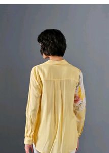 AND 's Stylish Yellow Floral Print Shirt