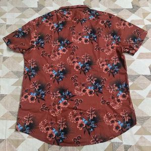Moda Rapido Men Maroon Floral Resort Wear Shirt