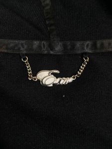 Black Star Print Zip-Up Hoodie