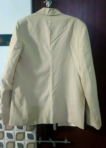 Men's Beige blazer with Embroidery