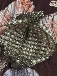 Partywear Pearl Handbag/ Purse For Women