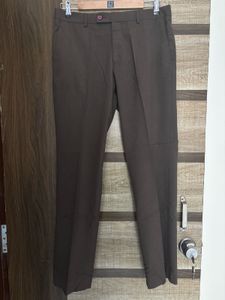 Men's Brown Formal Trousers
