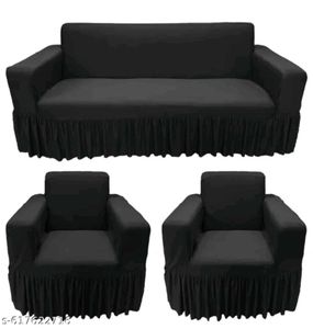 Black Sofa Cover Set