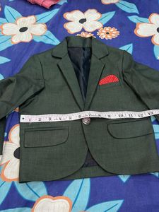 kids partywear Green Three-Piece Suit for Boys