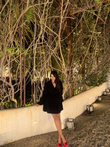 Chic Black Tiered Mini Dress