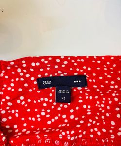 GAP Red Polka Dot Mini Skirt