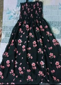 Floral Smocked Midi Dress
