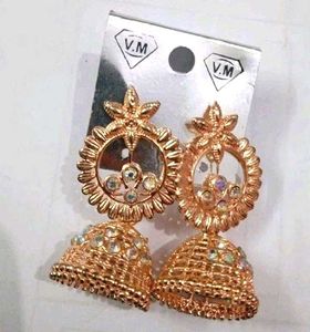 Stylish Jhumka Earrings Set Pack Of 2