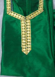 Royal Green Silk Suit