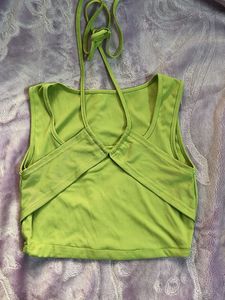 Lime Green Urbanic Crop Top