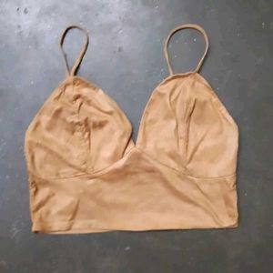 Brown Camisole Bralette Top