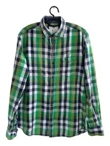 Men's Green Plaid Casual Shirt