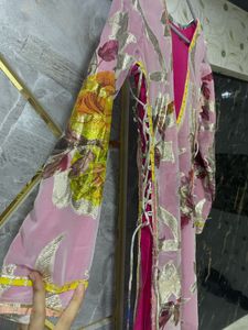 Beautiful Pink Floral Kurta
