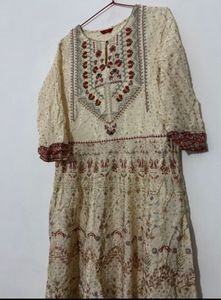 Elegant Printed Anarkali Kurta