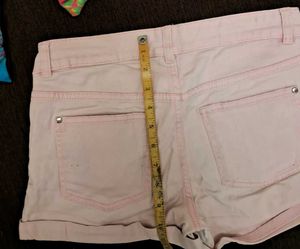 Girls H&amp;M Pink Denim Shorts