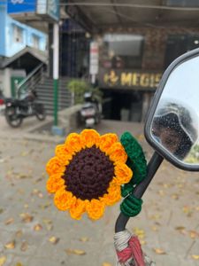 Handmade Crocheted Sunflower Decoration