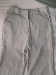Stylish Beige Flared Pants