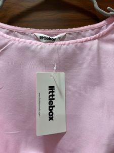 Chic Pink Wrap Top