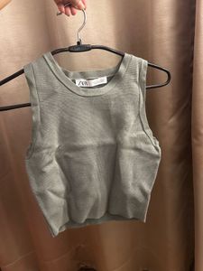 Zara Ribbed Knit Tank Top