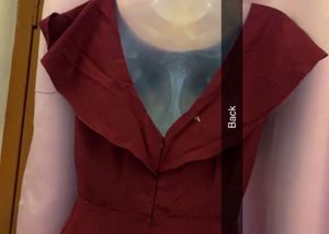 Elegant wine flared Dress