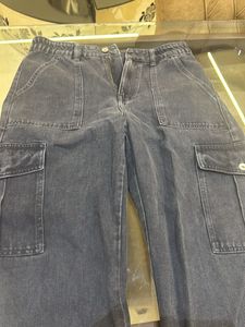 Stylish Black Cargo Jeans