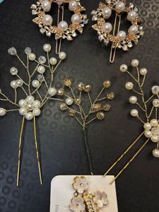 Pearl &amp; Crystal Hair Accessories Set