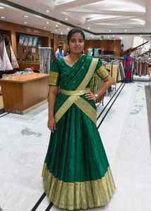 Elegant Emerald Green Lehenga Choli