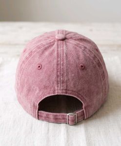 Distressed Pink Baseball Cap