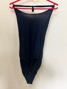Black Halter Bodysuit