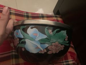 Decorative Black salad bowl